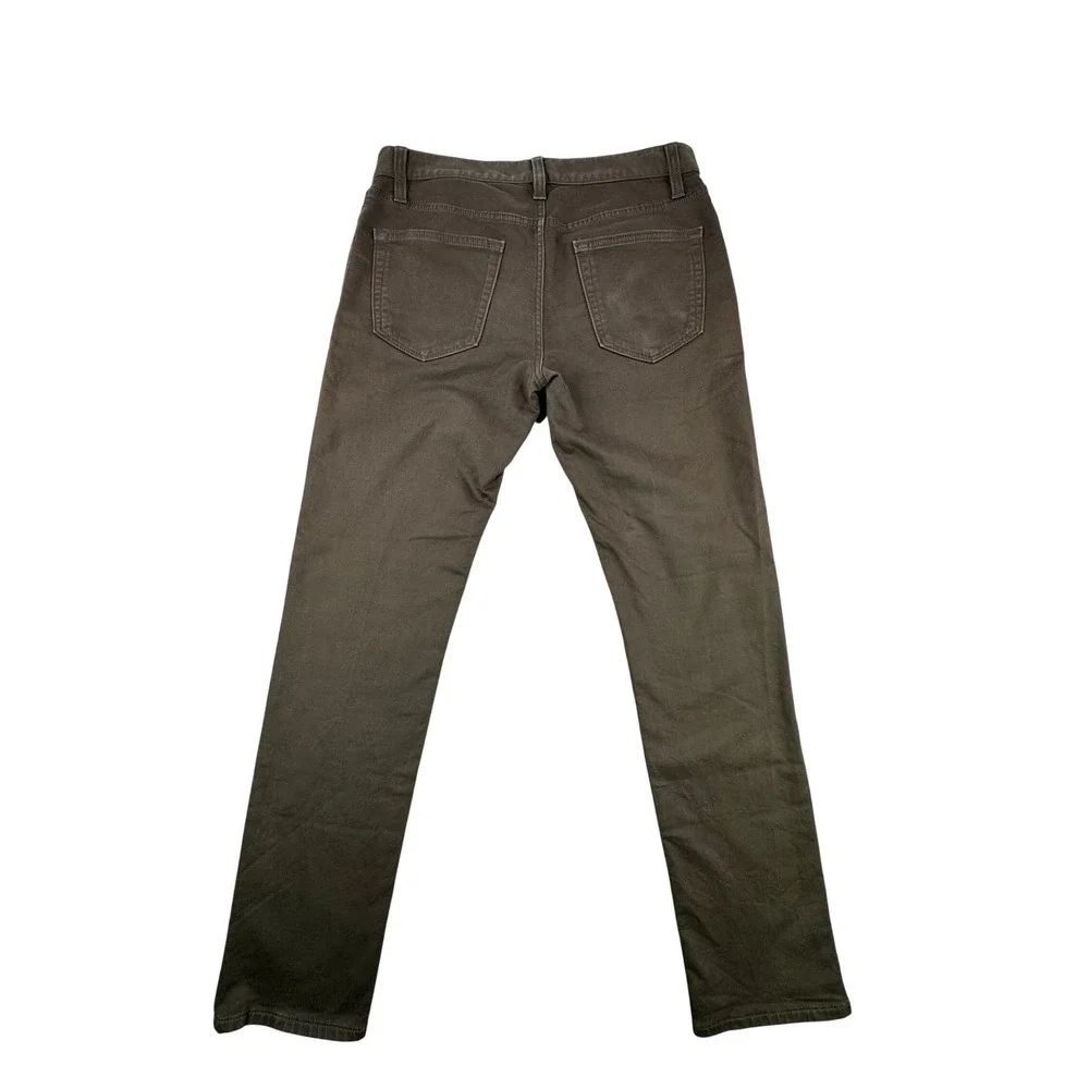 Banana Republic Mens Slim Traveler Pants 31x32 Surplus Olive Green SEE‎ PICS